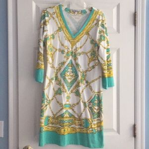 Barbara Gerwit V Neck Dress size L